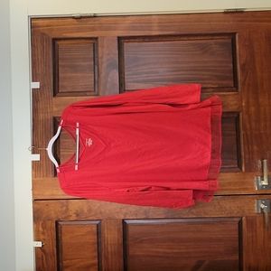 Long sleeve red t-shirt